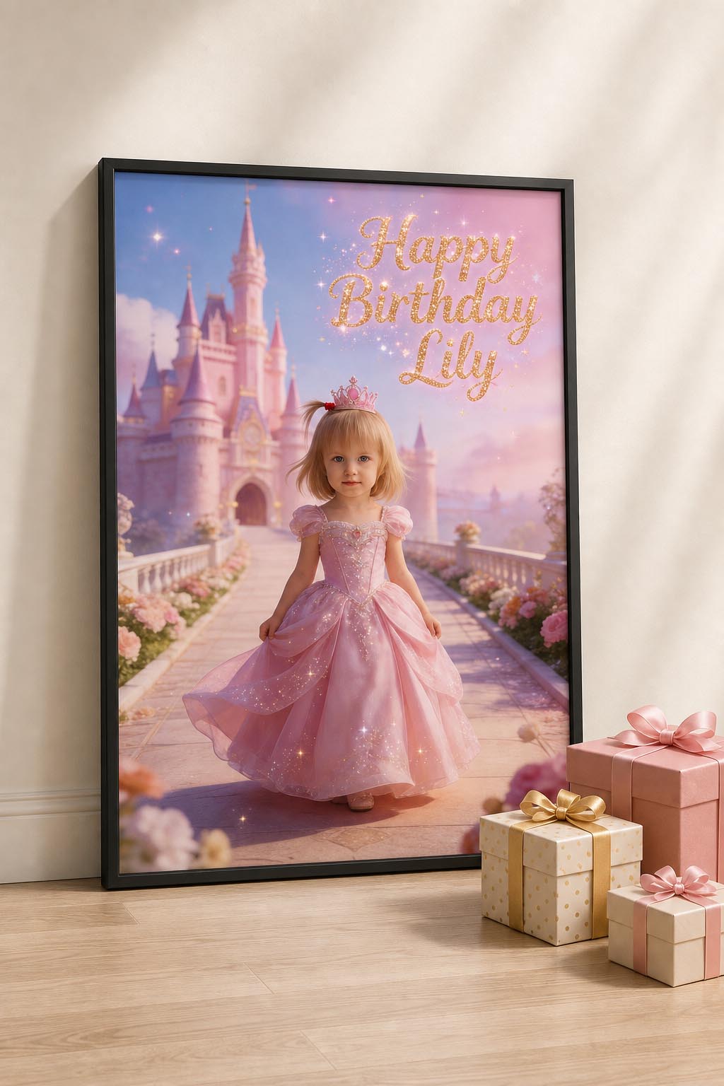 🏰 Pink Castle Princess Girl