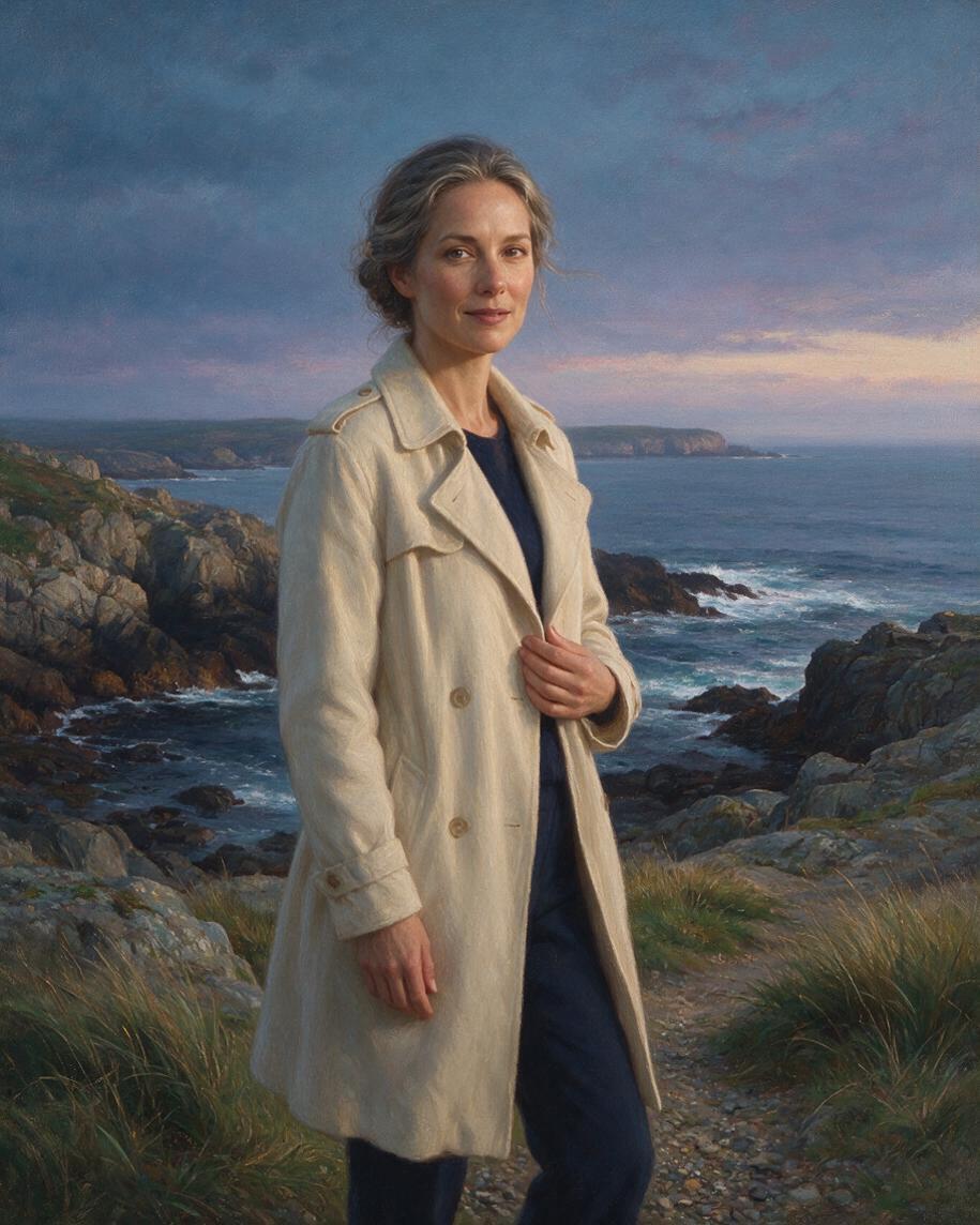 🌊 Twilight Coast Portrait