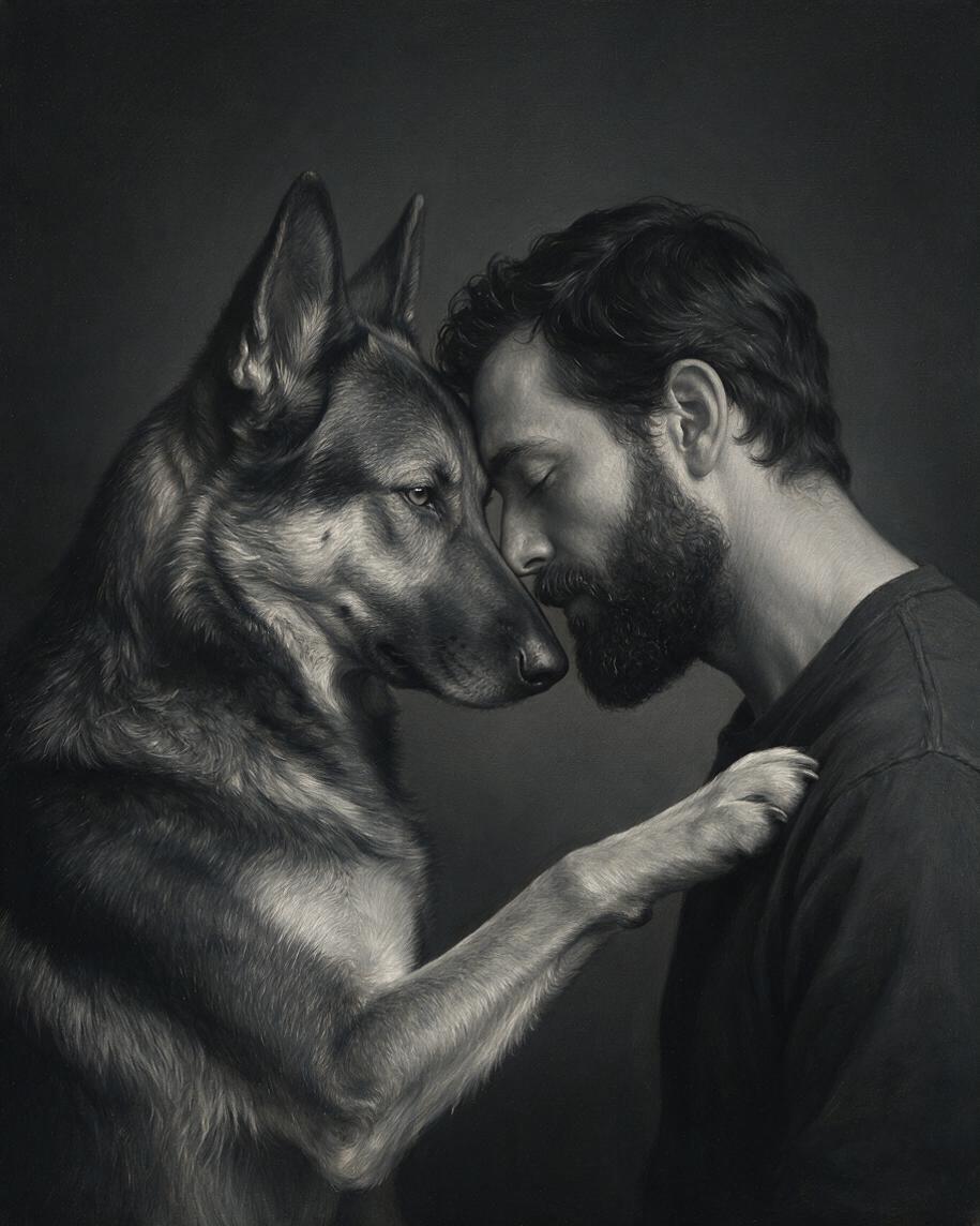 🖤 Silent Devotion Portrait