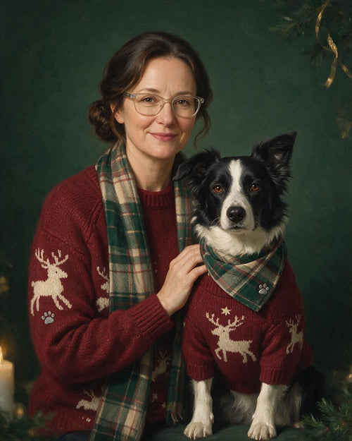 🎄 Festive Matching Duo Portrait
