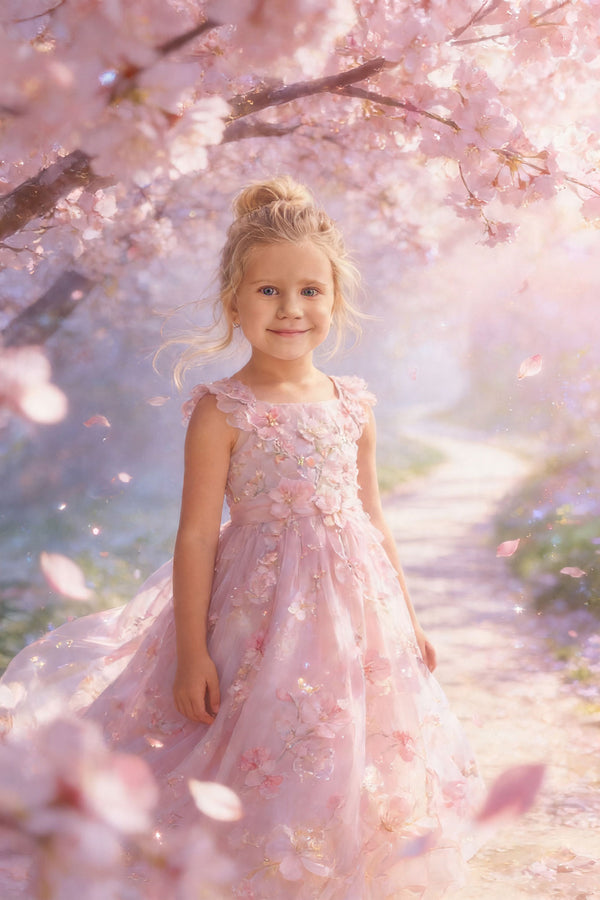 🌷 Spring Blossom Princess Girl