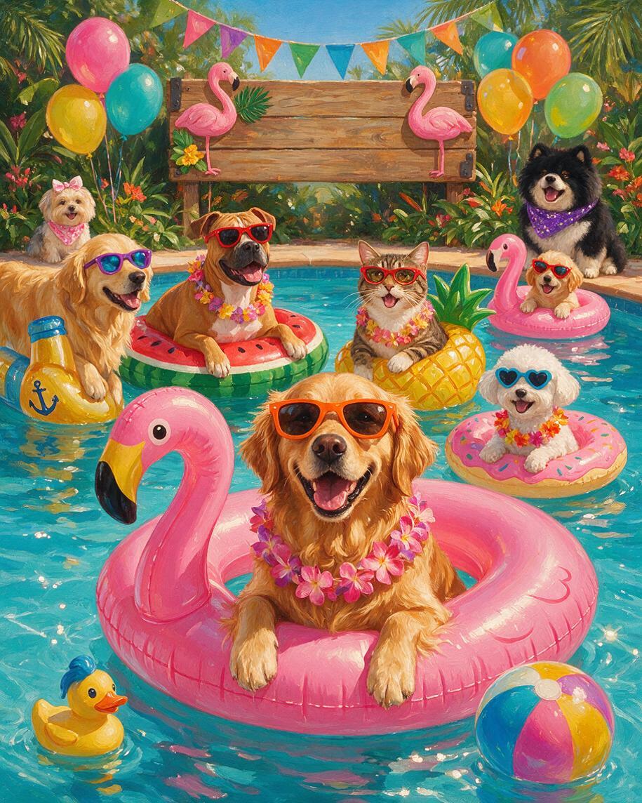 ☀️ Splashy Pool Pawty