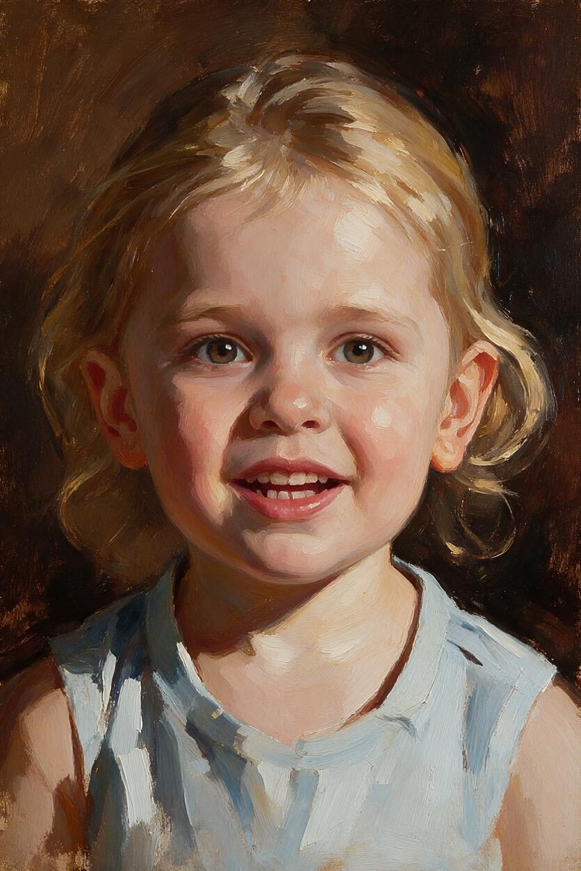 👧 Girl Oil Portrait
