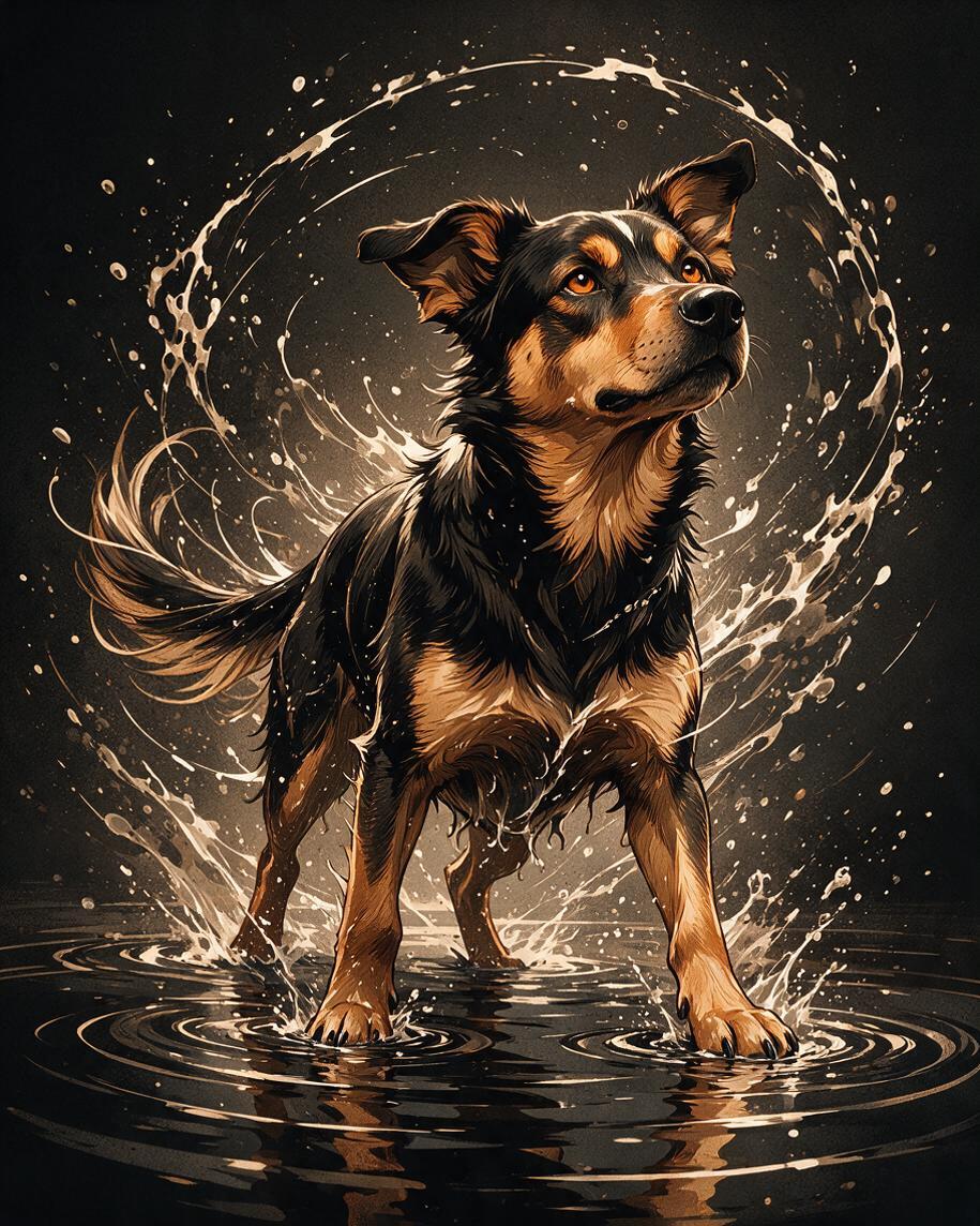 🌊 Kinetic Splash Portrait