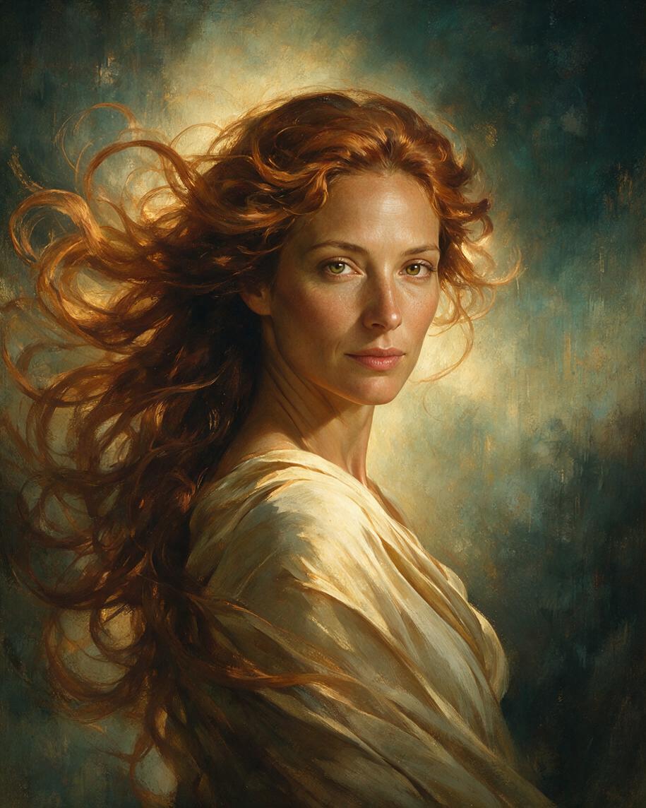 🍂 Flowing Auburn Elegance