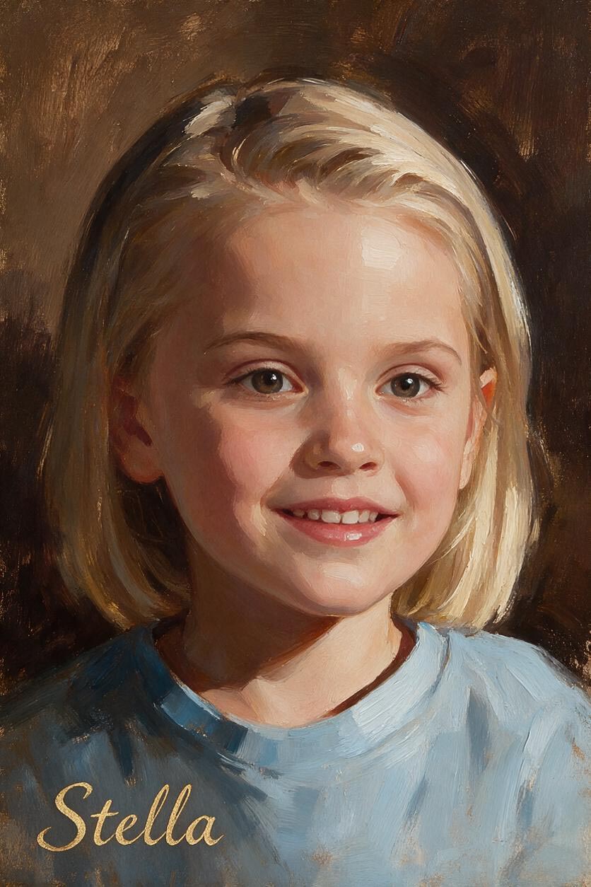 👧 Girl Oil Portrait