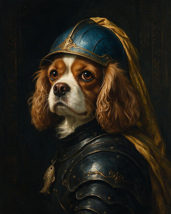 ⚔️ Velvet Guardian Pet Portrait