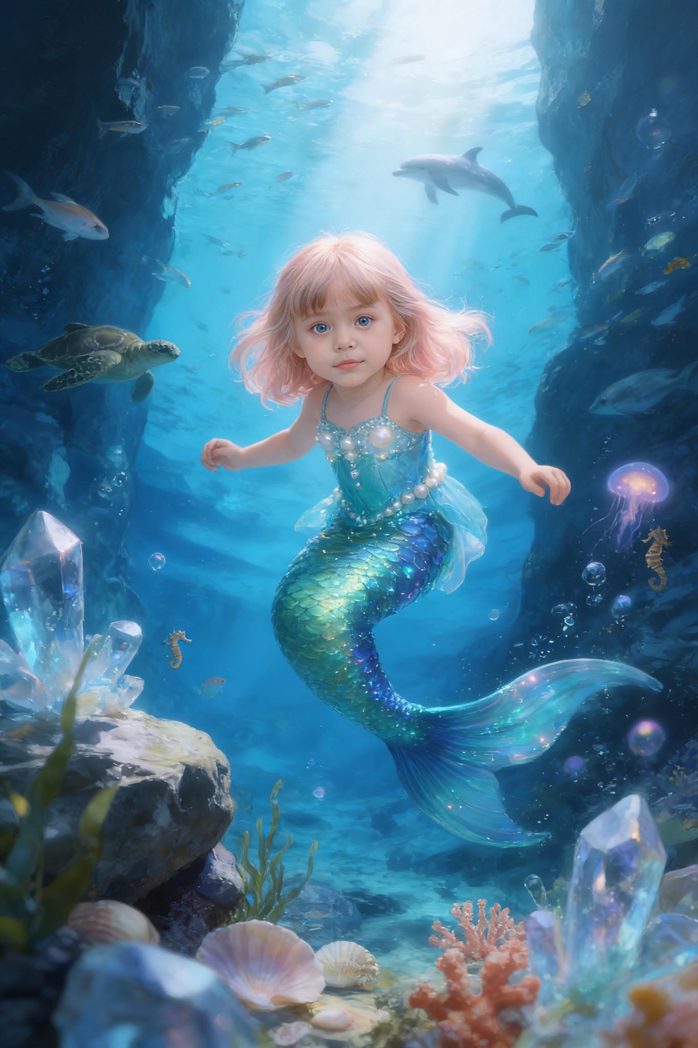 💎 Mermaid Crystal Canyon