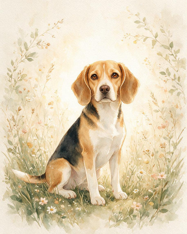 🌿 Soft Botanical Meadow Portrait