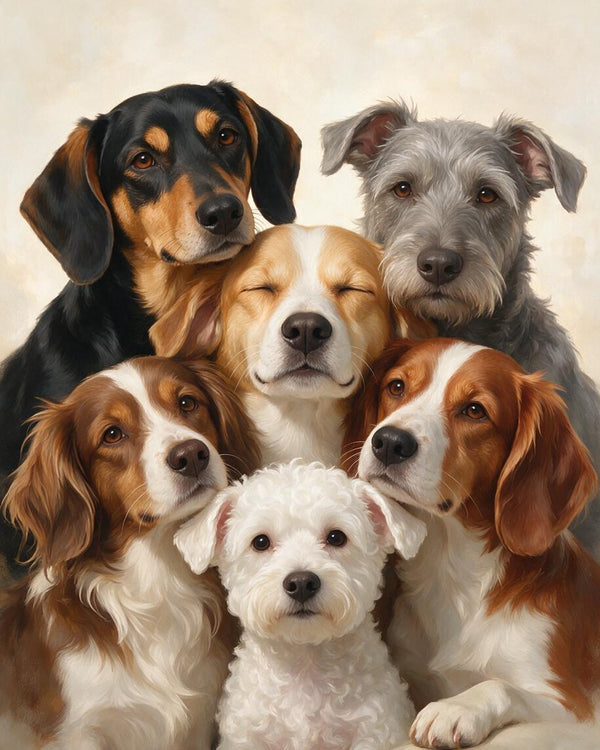 🐾 Cozy Canine Cuddle Portrait