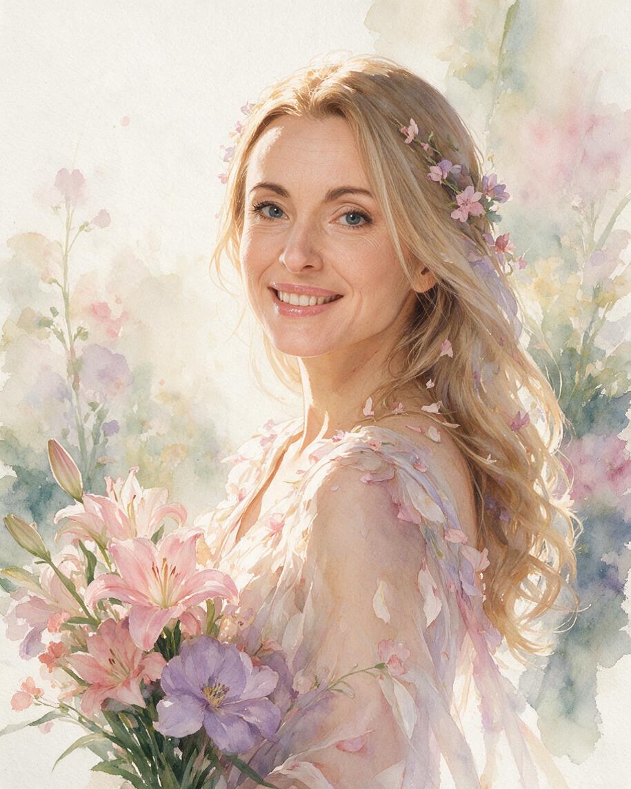 🌸 Flower Fairy Garden Portrait