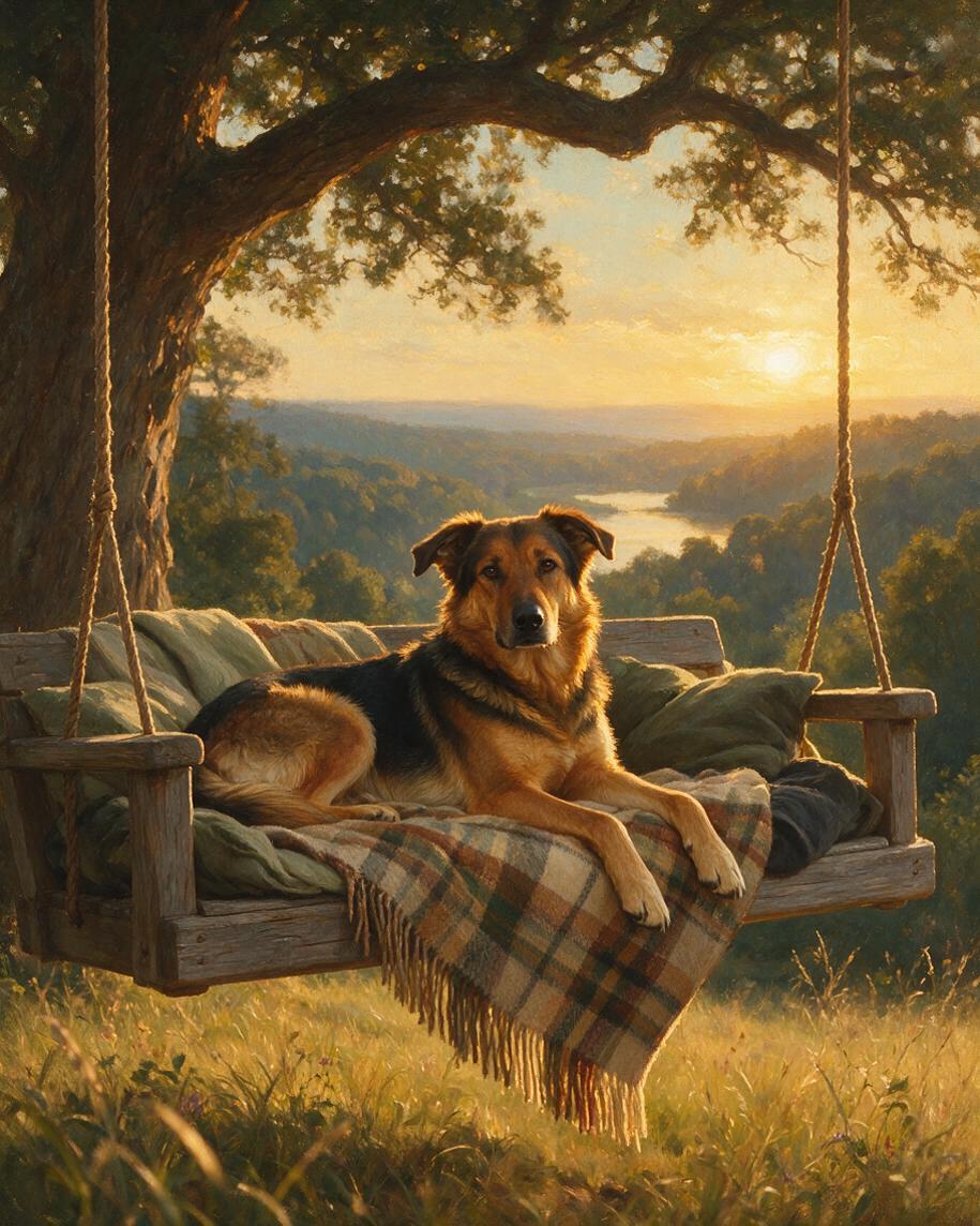 🌅 Golden Meadow Swing