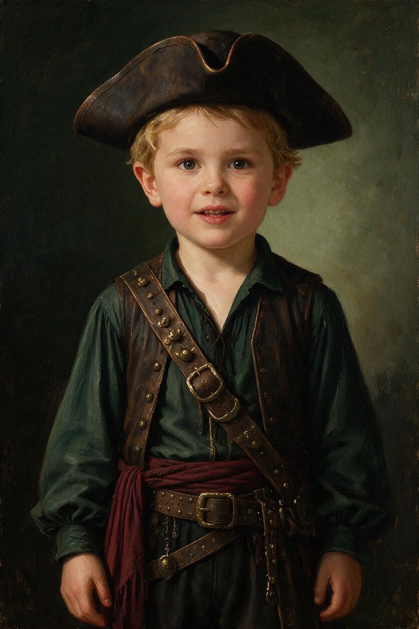 👦 Boy Oil Portrait