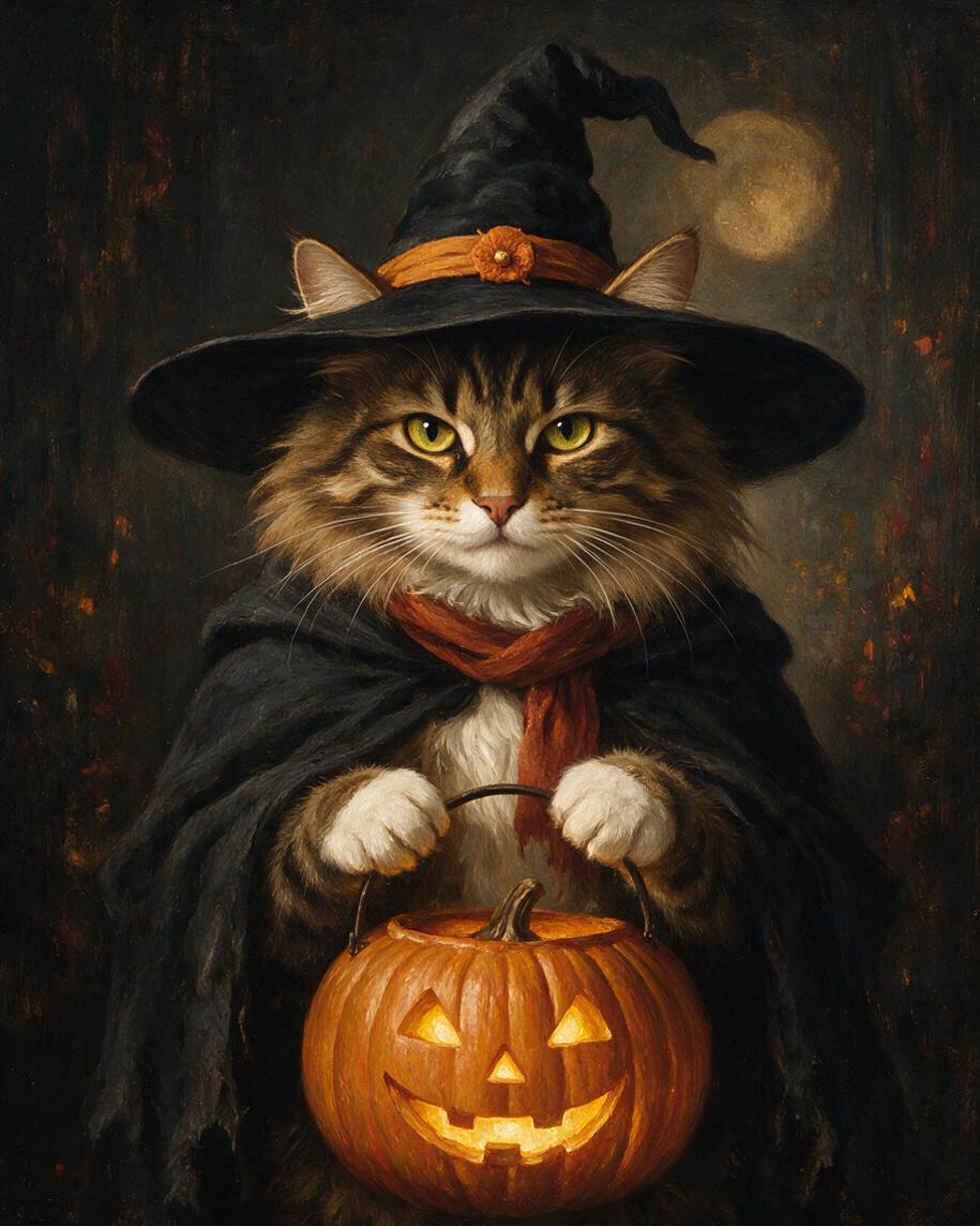 🎃 Midnight Pumpkin Witch