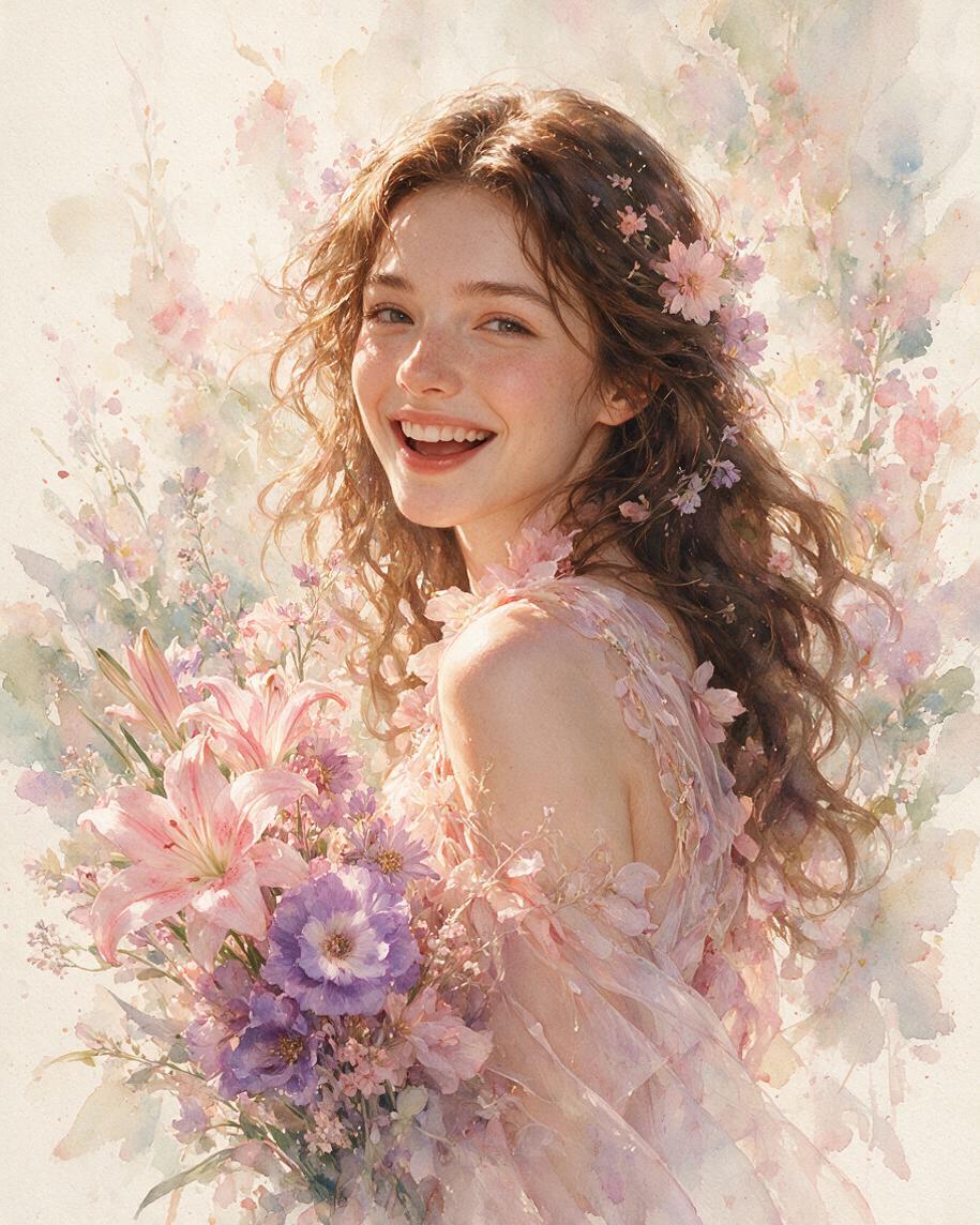 🌸 Flower Fairy Garden Portrait