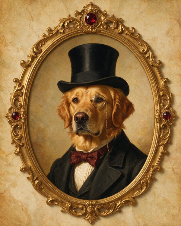 🎩 Baroque Gentleman Pet Portrait