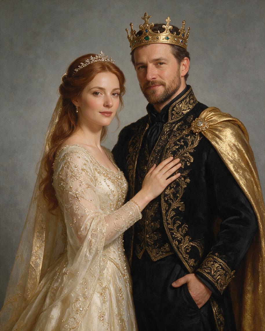 👑 Regal Enchanted Royal Couple