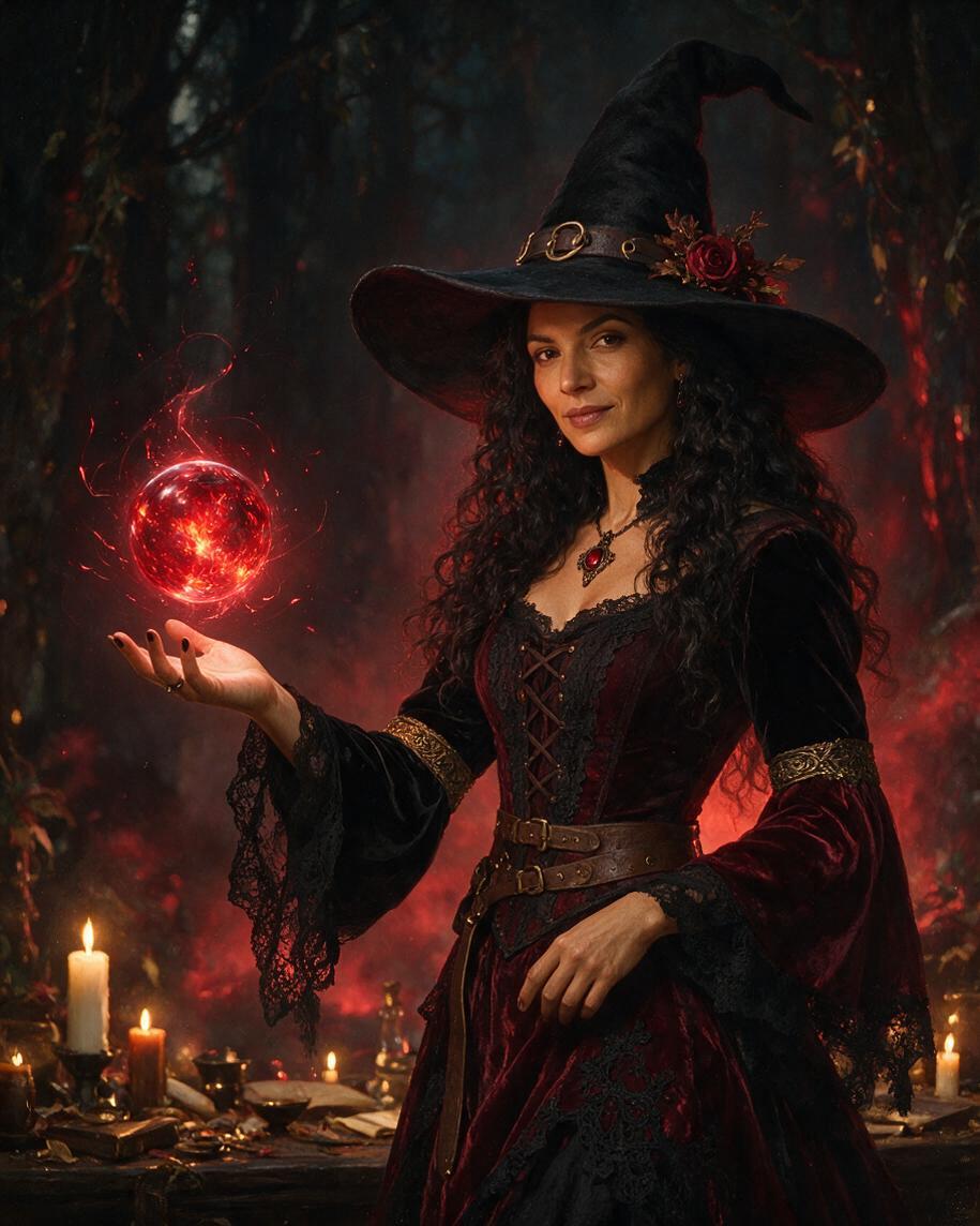 🔮 Crimson Enchantress Portraits
