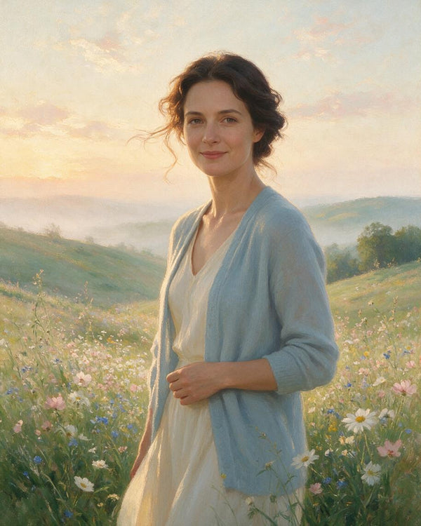 🌅 Wildflower Sunrise Portrait