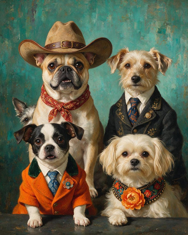 🎩 Dapper Canine Portrait Parade