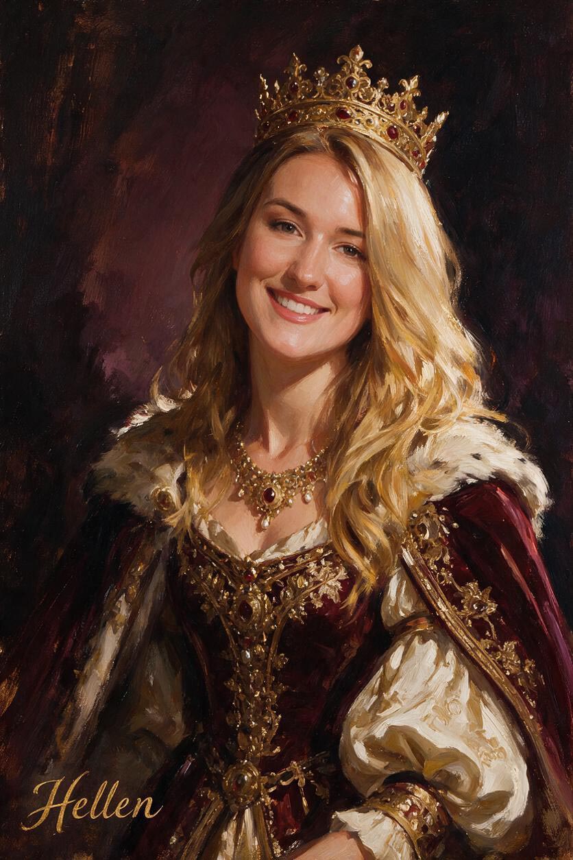 👑 Royal Oil Portrait