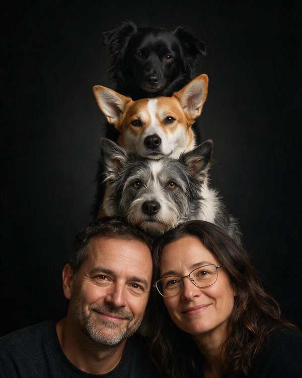 🐾 Stacked Family Portrait