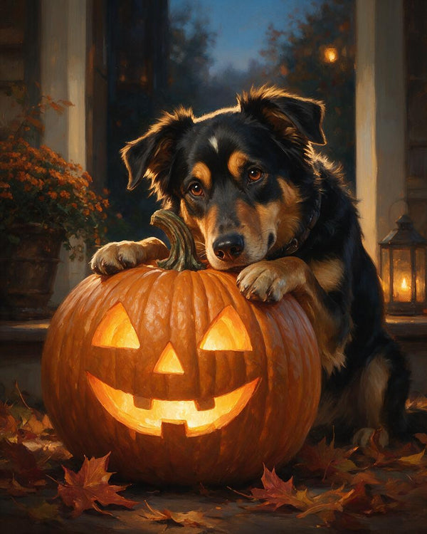 🎃 Pumpkin Porch Pup