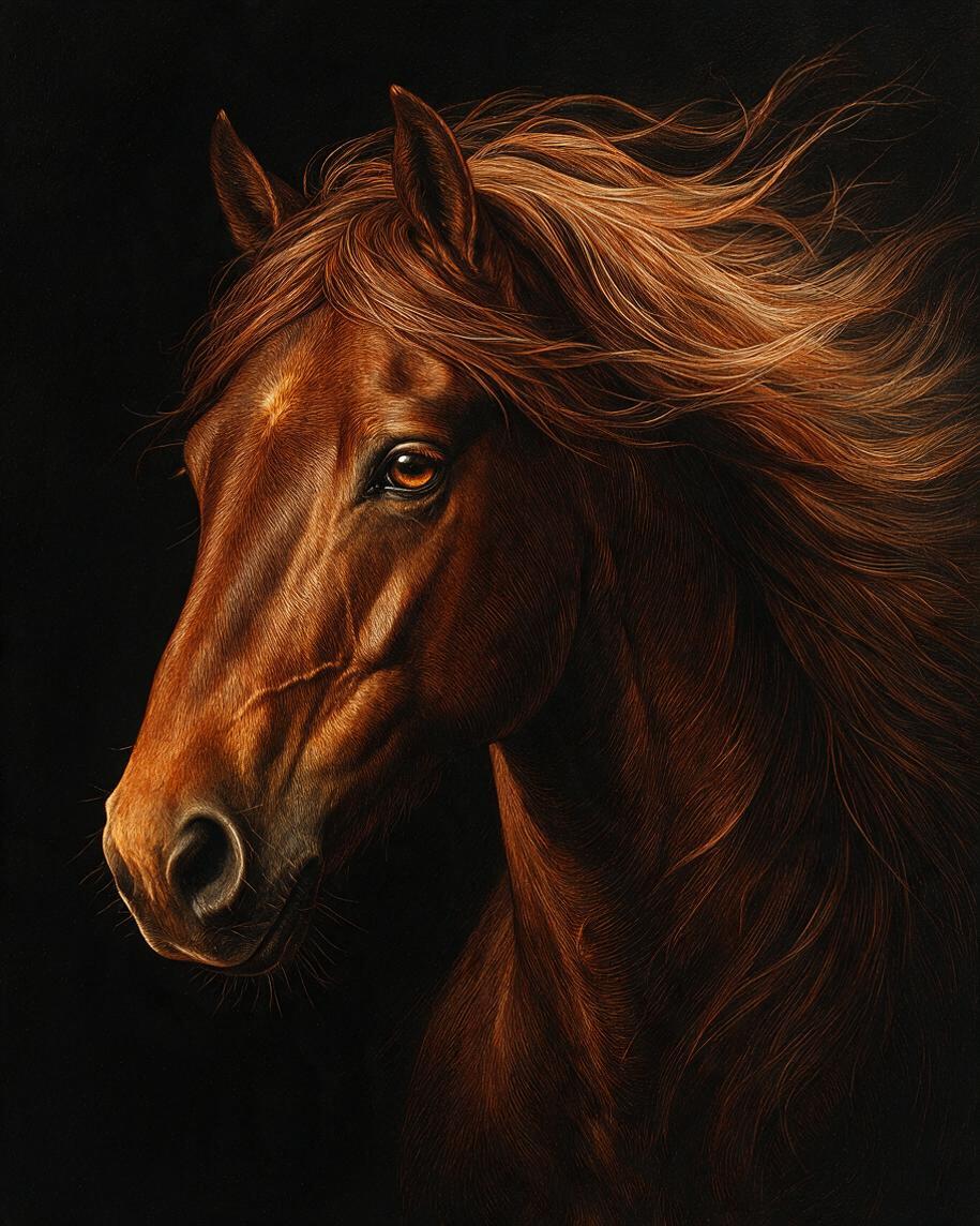 🐎 Copperwind Engraved Portrait