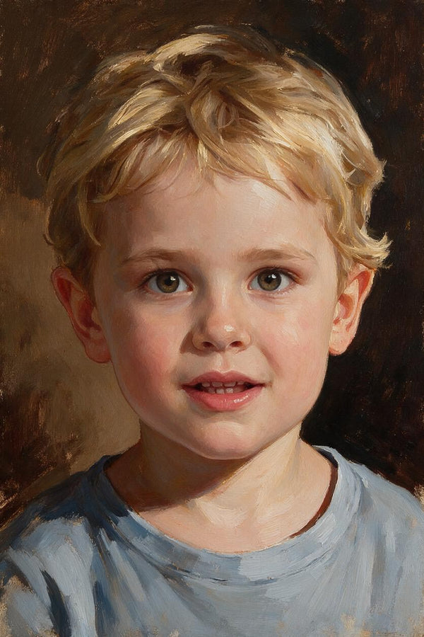 👦 Boy Oil Portrait