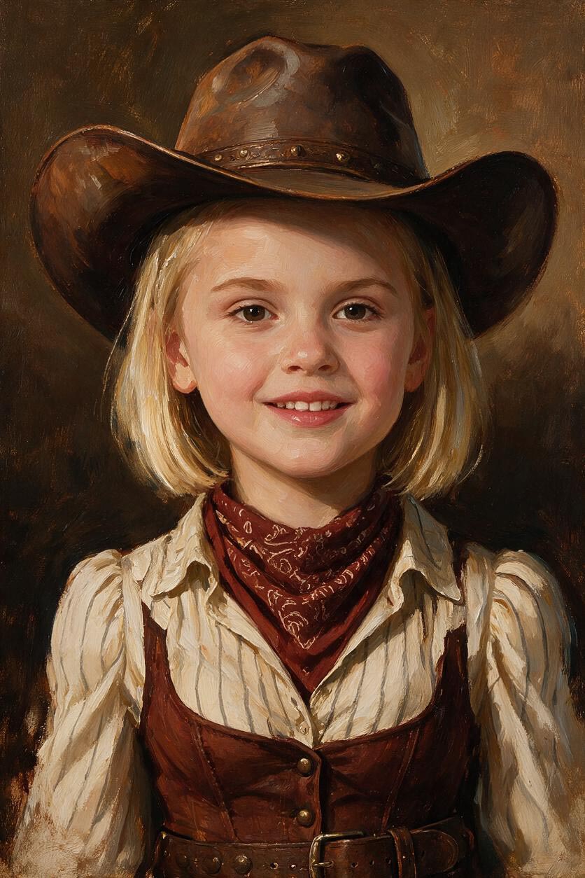 👧 Girl Oil Portrait