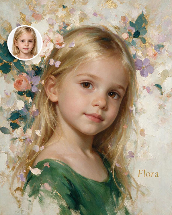 🌸 Floral Soul Portrait