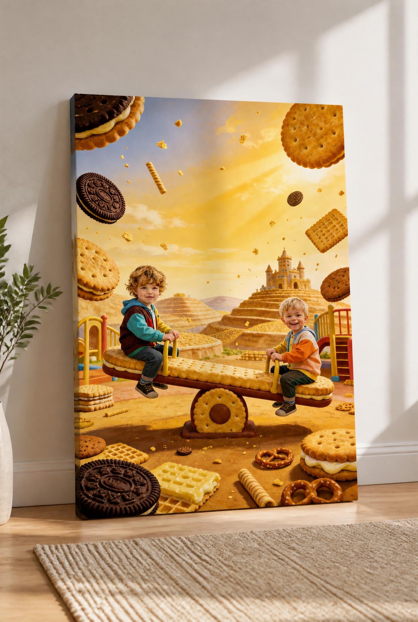 ⚖️ Two brothers on a seesaw in Biscuit Land