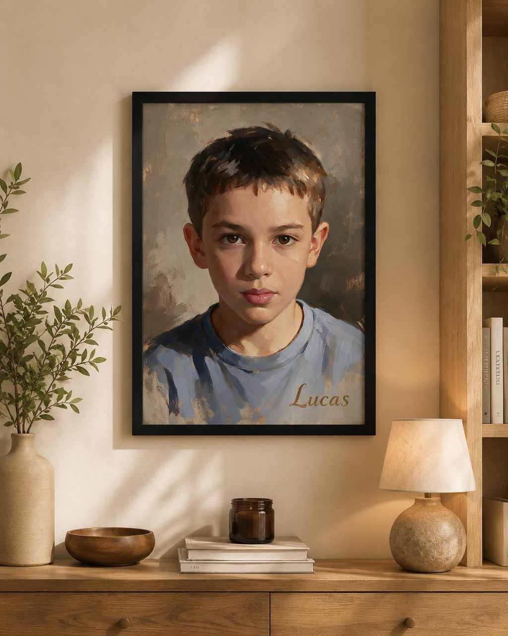 👦 Boy Oil Portrait