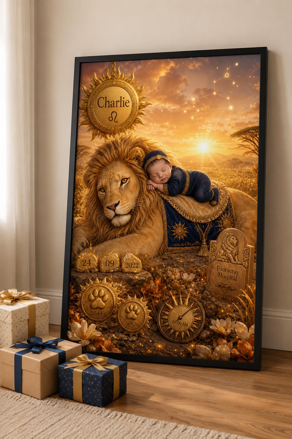 ♌ Leo 23/7 – 22/8 – Celestial Lion Guardian