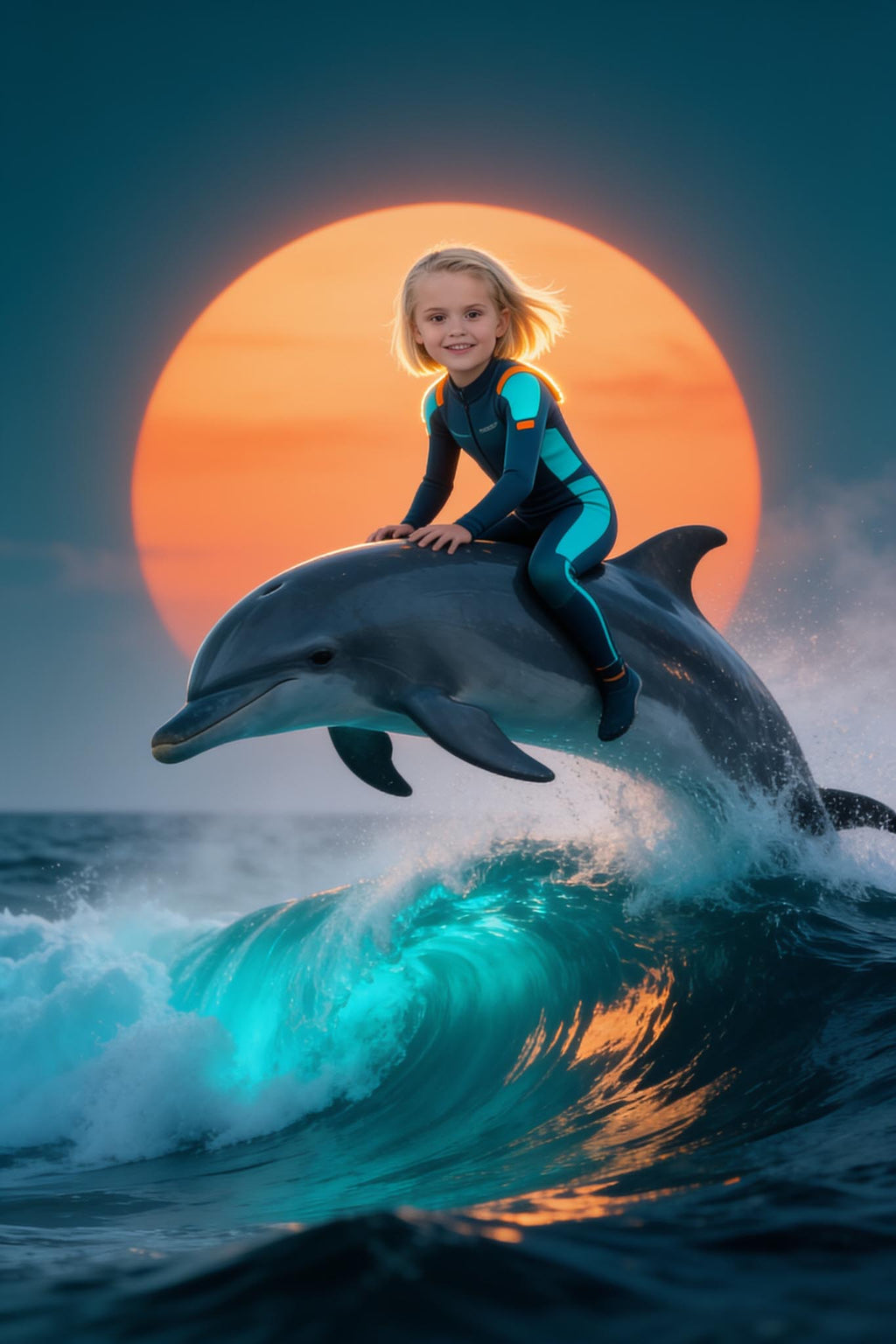 🌅 Sunset Dolphin Journey