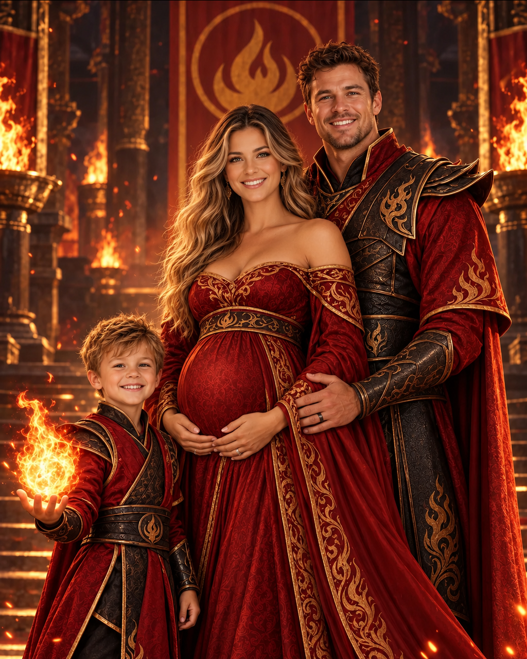 🔥 Fire Kingdom Family Portrait