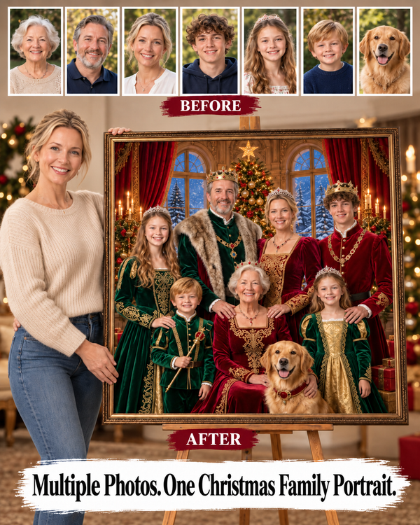 🎄 Royal Christmas Family Portrait