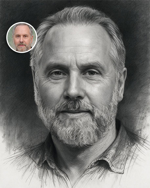 🩶 Graphite Noir Portrait