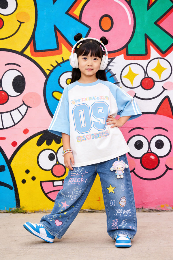 💙 Sky Blue Hiphop Girl