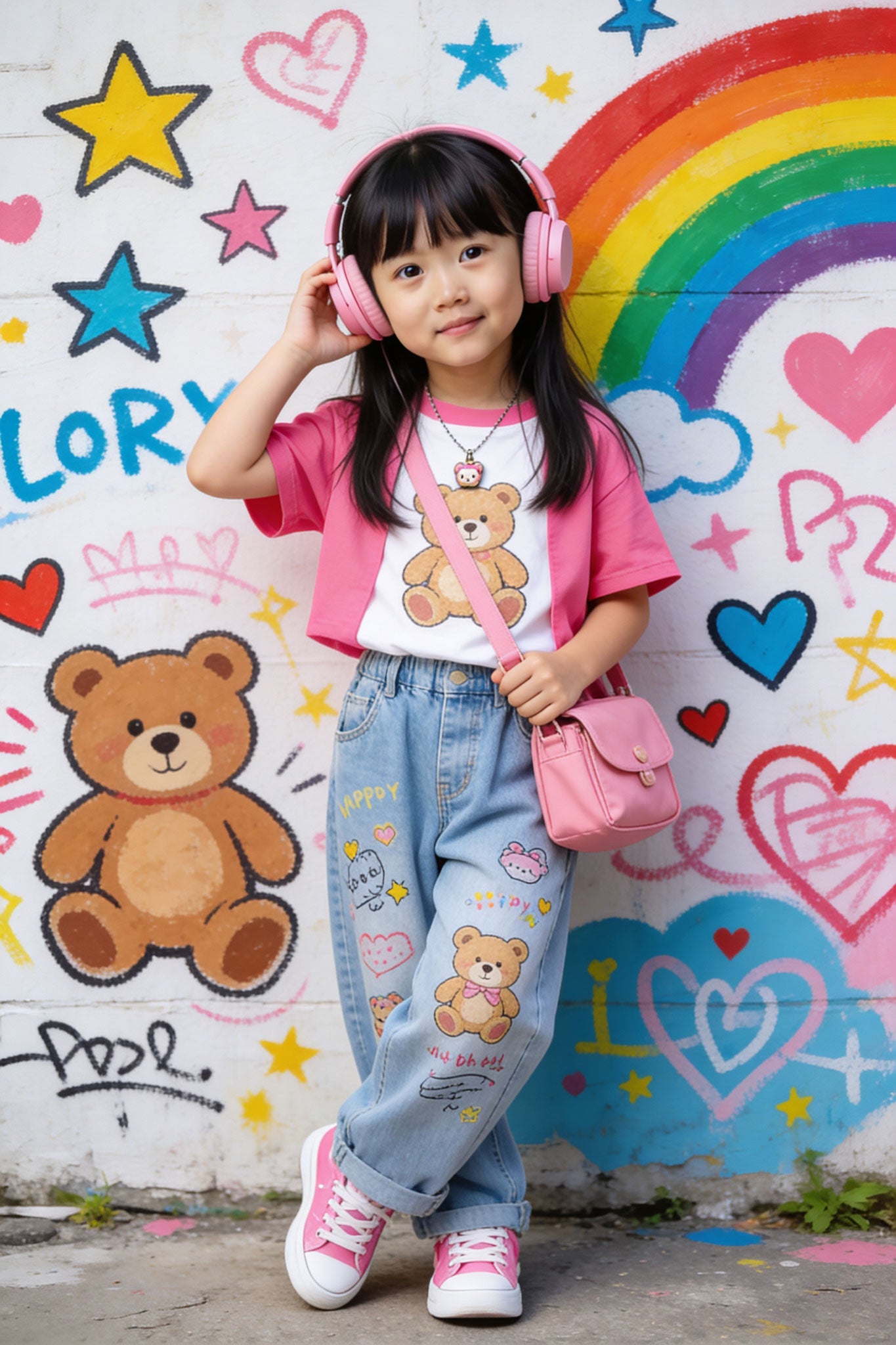 🌈 Rainbow Hiphop Girl