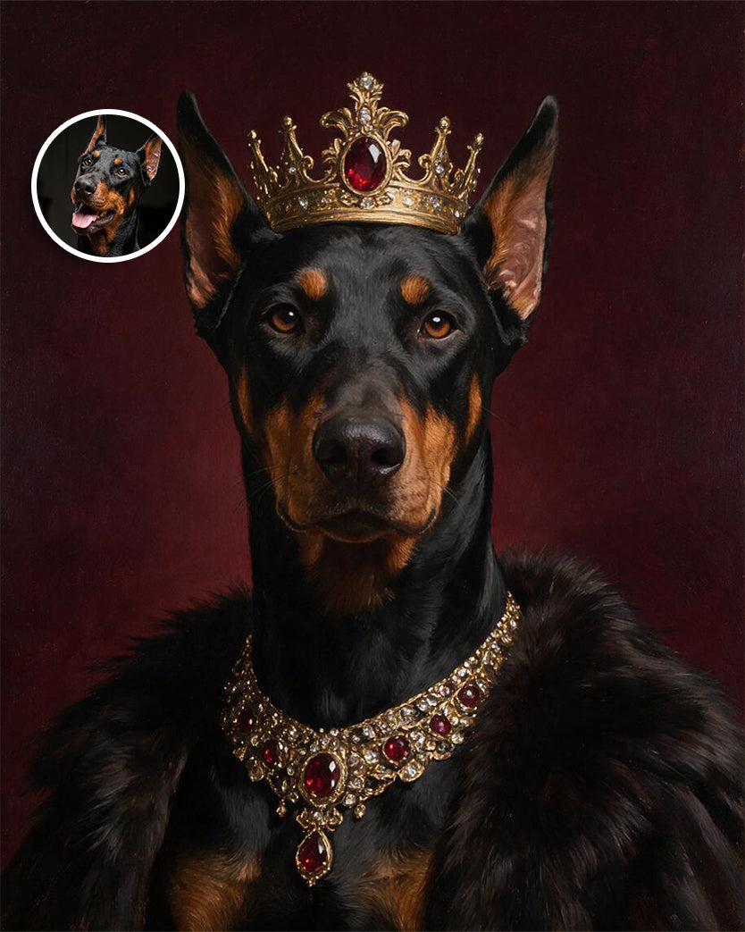 👑 Regal Ruby Pet Portrait