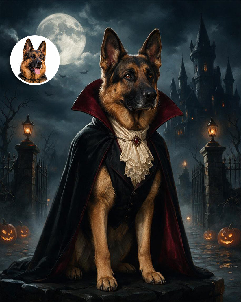 🦇 Gothic Moonlit Dracula Pet