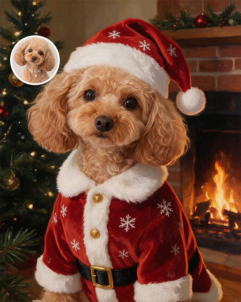 🎄 Fireside Santa Paws