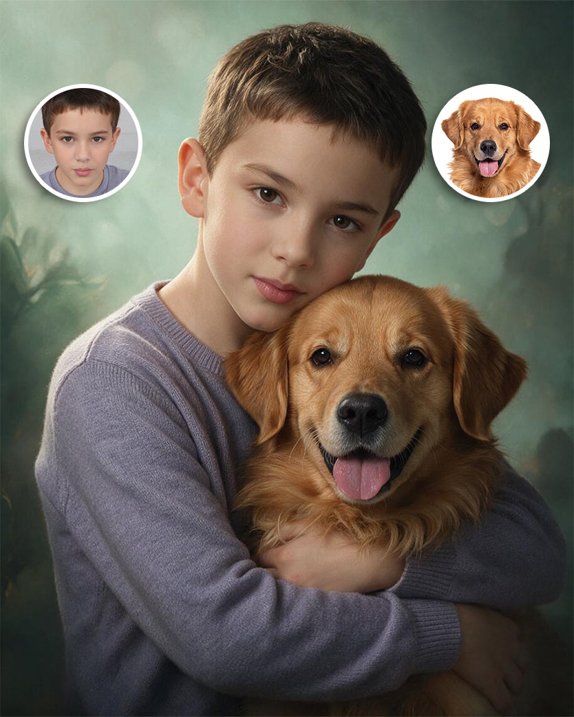 🎬 Cinematic Pet & Owner Portrait