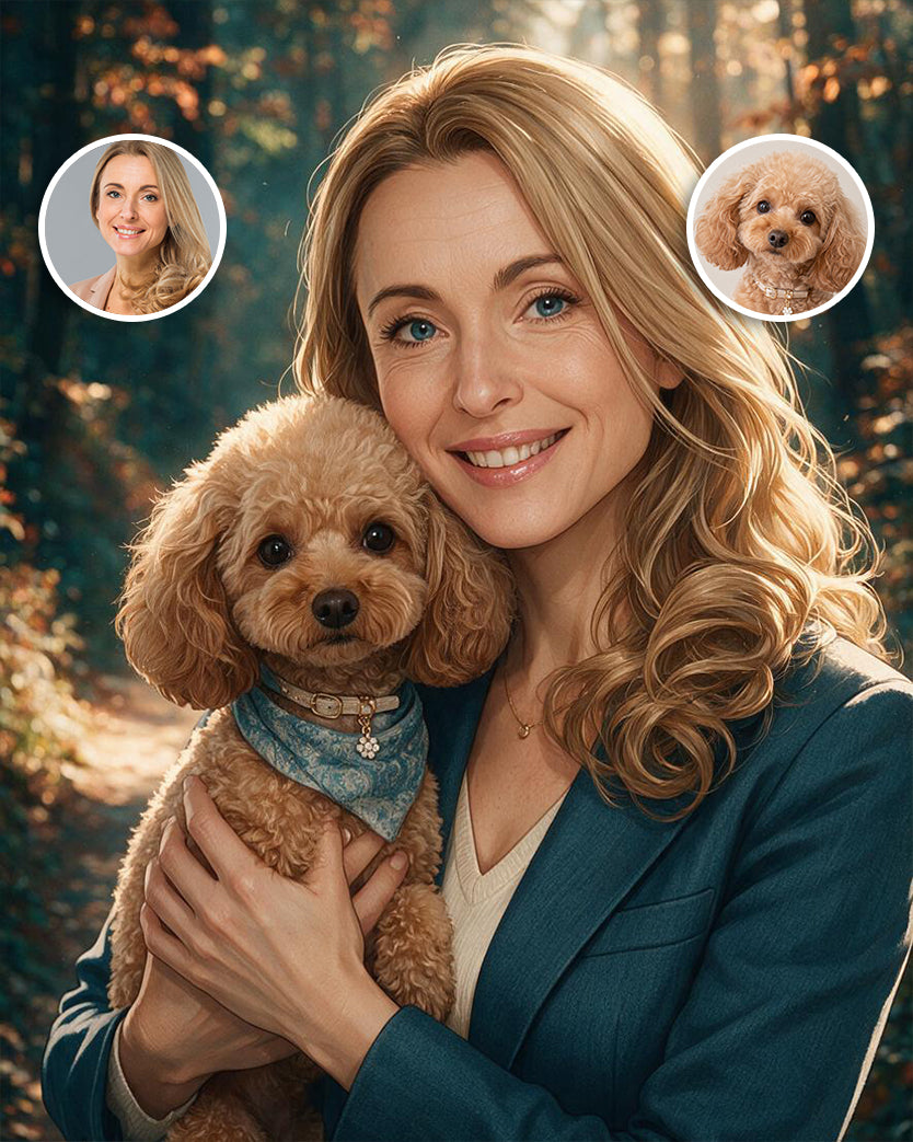 🎬 Anime Art Pet & Owner Portrait