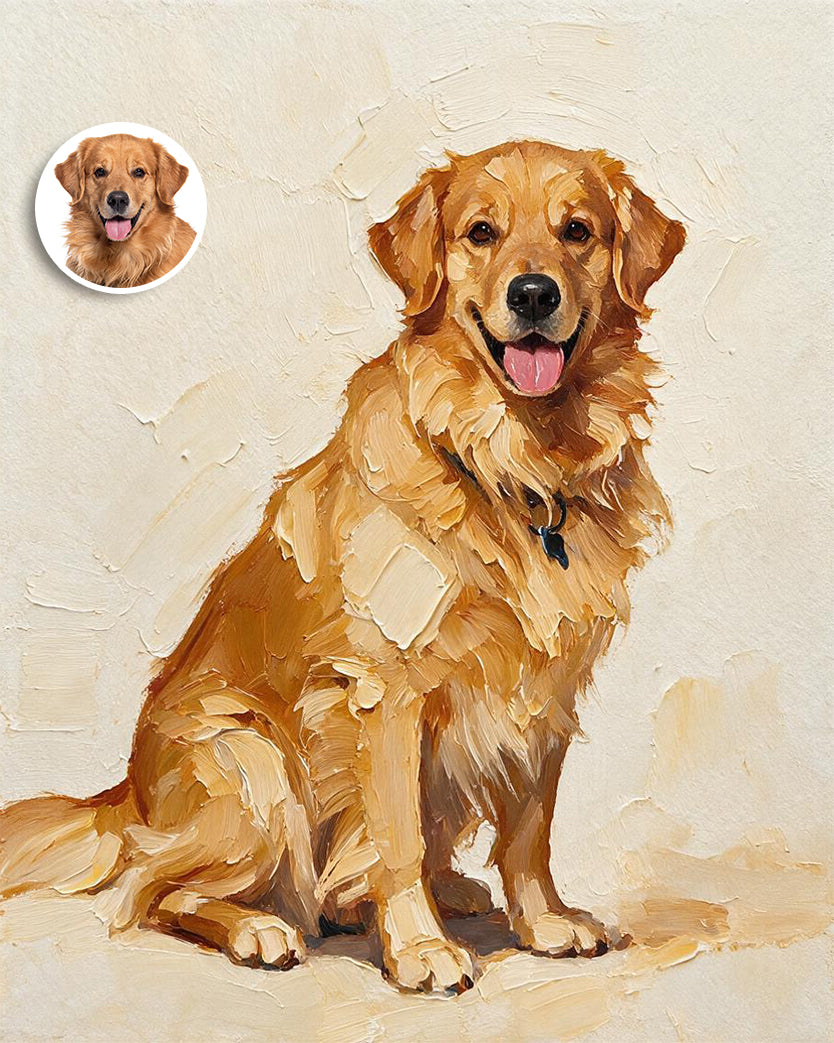 🖌️ Impasto Style Pet Portrait