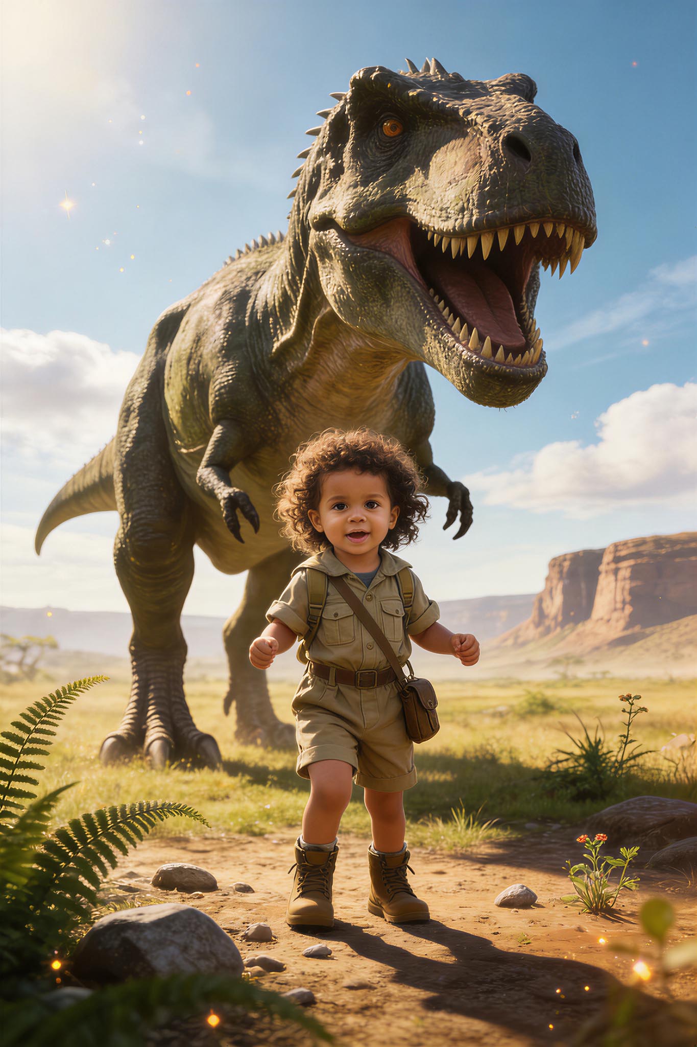 👀 Looking up at giant dino