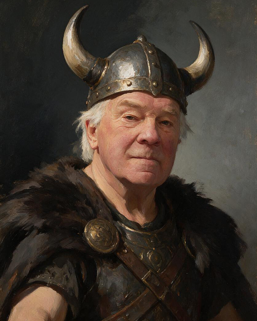 ⚔️ Viking Oil Portrait