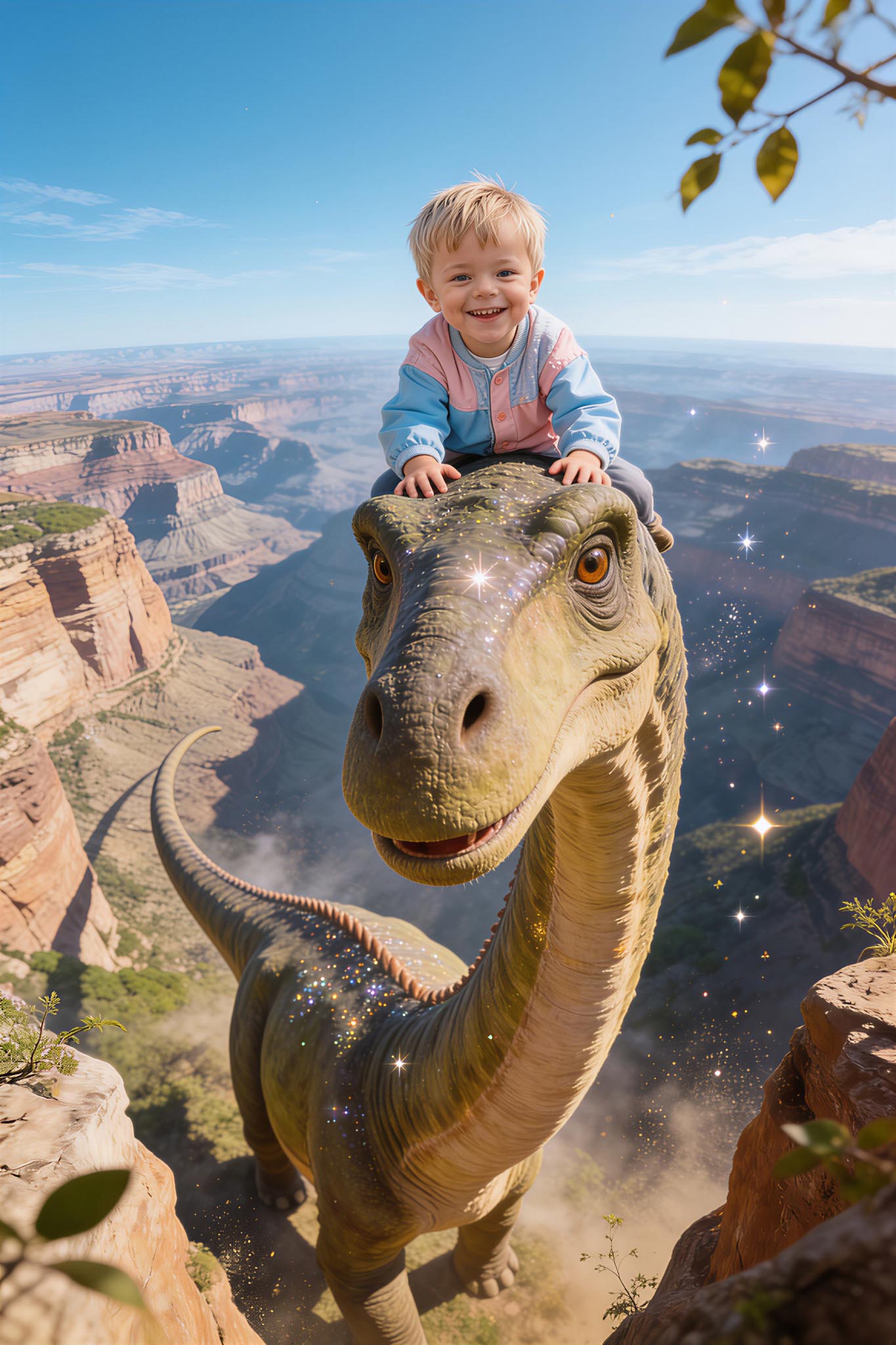 🦖 On a giant Brachiosaurus