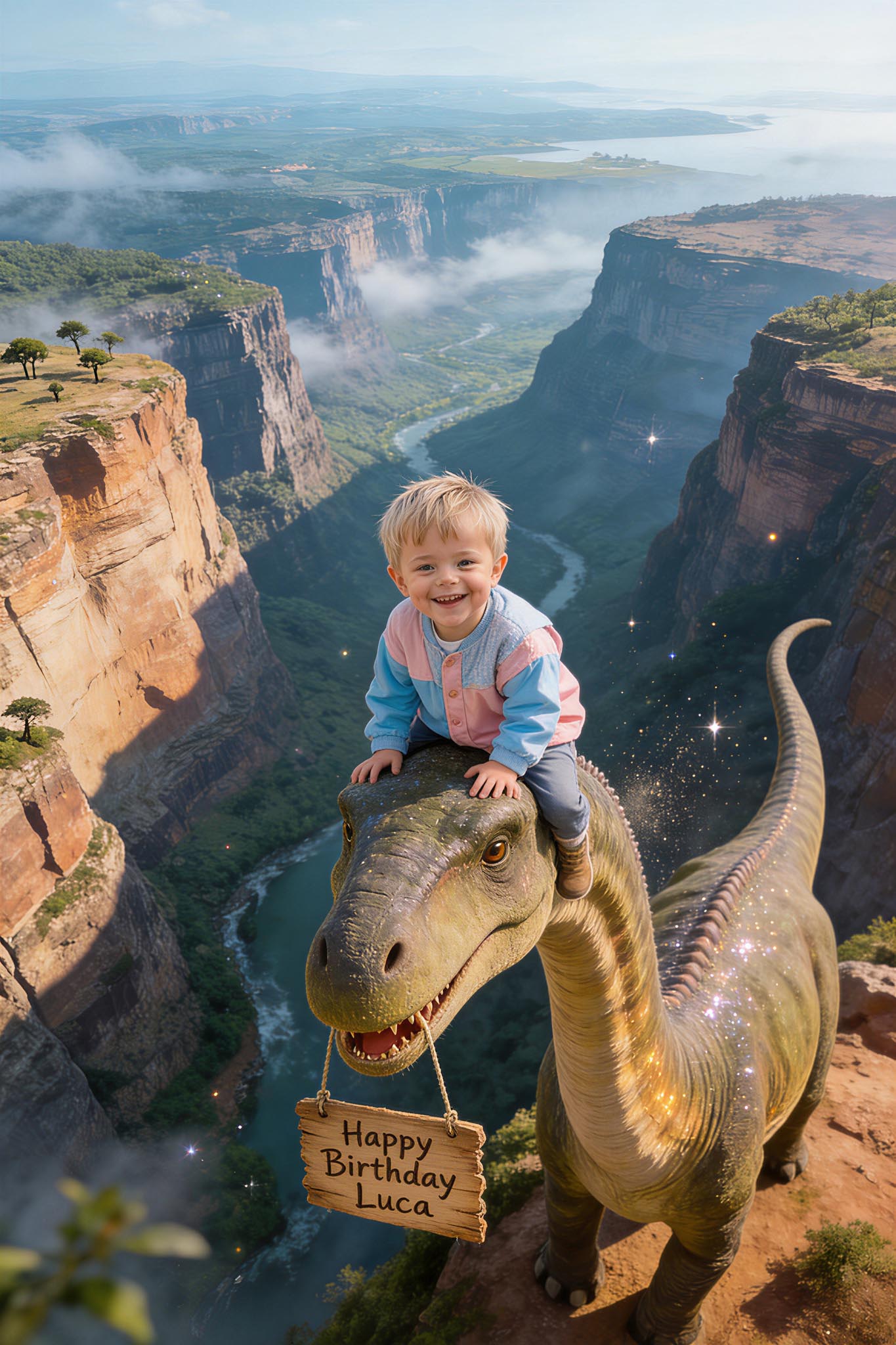 🦖 On a giant Brachiosaurus